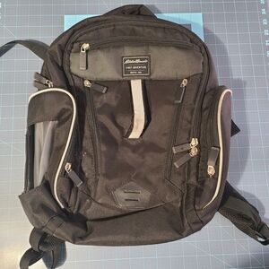 Eddie Bauer Diaper Bag Backpack Black Functional Utility